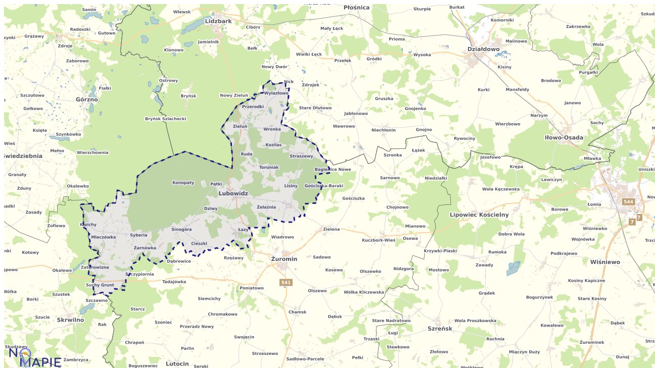 Mapa wyborów do sejmu Lubowidz